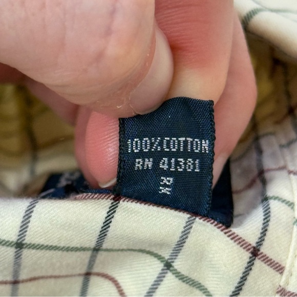 Ralph Lauren Shirt pale Yellow Plaid Classic Button Down Long Sleeve Size XXL - Picture 8 of 8